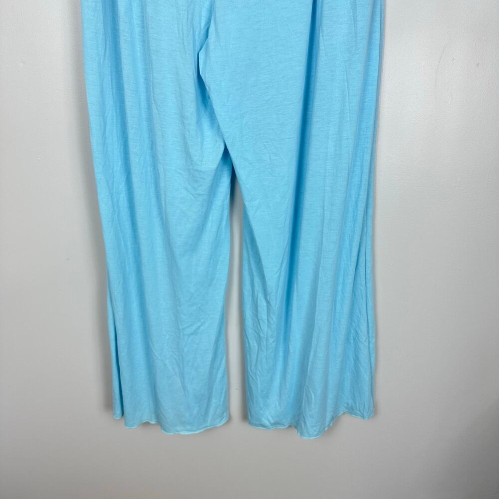 Cupshe Light Blue Pintuck Wide-leg Jersey Pants Medium NWT Boho Casual Vacation - Picture 13 of 13
